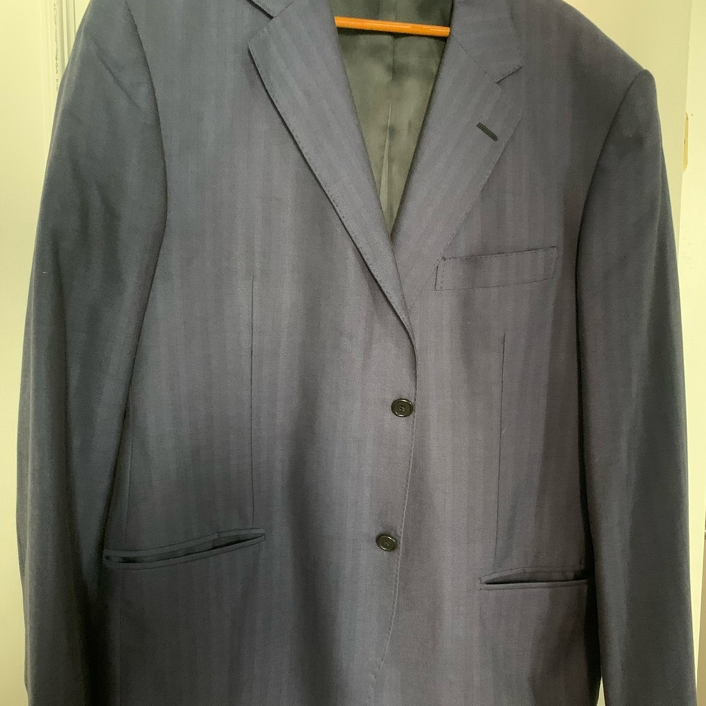 Piattelli Blue Suit Jacket Timeless Elegance